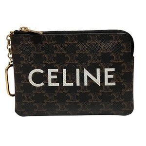 Celine Triomphe Canvas Coin Card Case